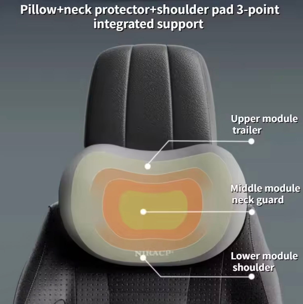 ErgoCloud™ Memory Foam Car Neck & Lumbar Support Set